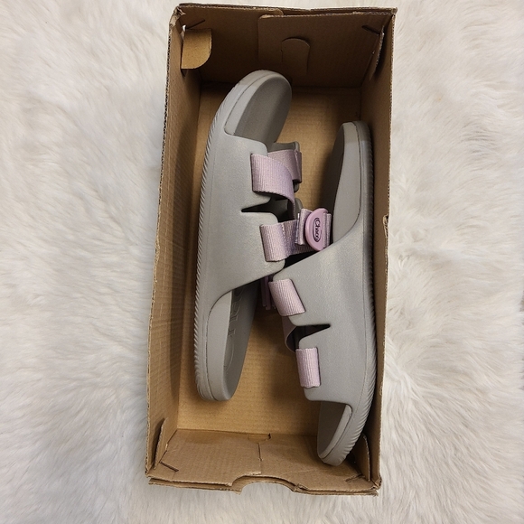 *SOLD* NEW Chaco Chillos Slide Solid Mauve  Womens SANDAL SIZE 8 Slide On - Picture 6 of 8